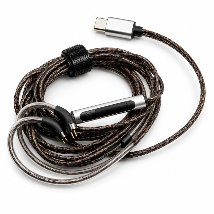 7Hz Salnotes Type C 0 78Mm 2 Pin Earphone Cable Mic