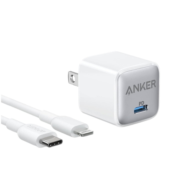Anker 20W Nano Pro with Lightning Cable Mfi Certified – A2638