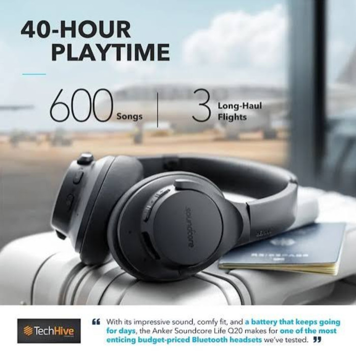 Anker Soundcore Life Q20 Active Noise Cancelling Headphones 2 thumbnail