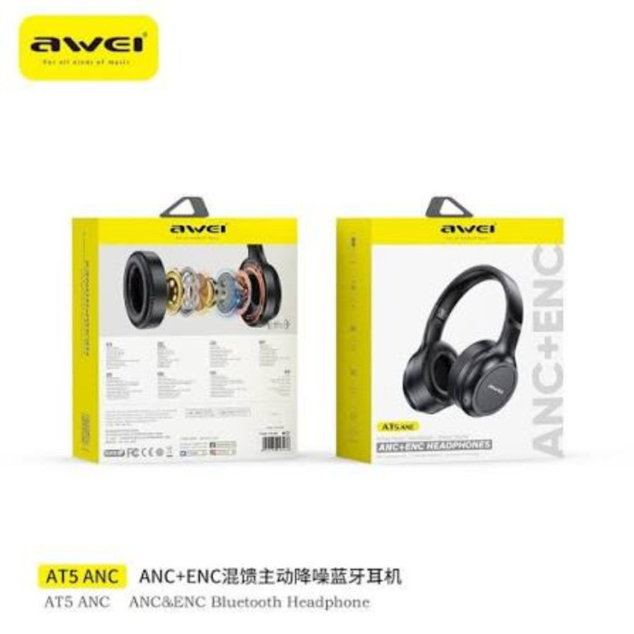 Awei At5 Anc Enc Wireless Headset thumbnail