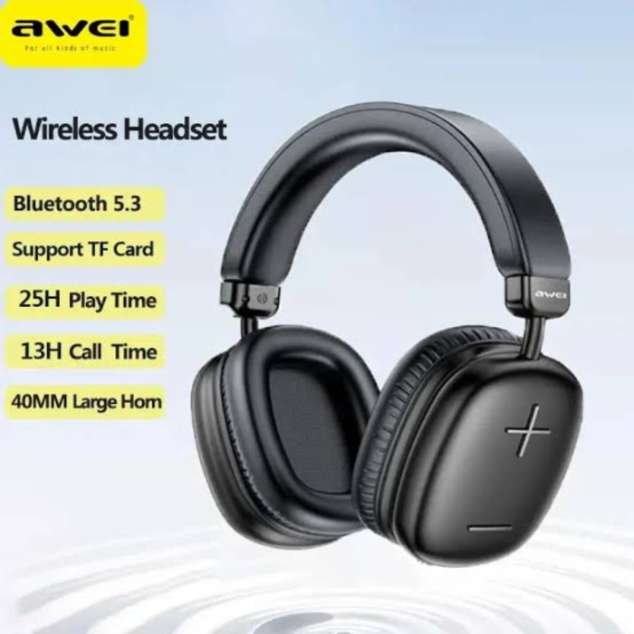 Awei At6 Wireless Stereo Overhead Headphone thumbnail