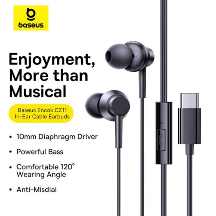 Baseus Encok Cz11 Type C Wired Headphone thumbnail