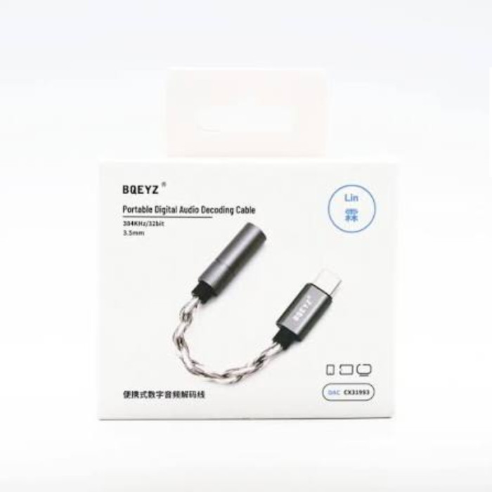 Bqeyz Lin Type C To 3 5Mm 32Bit 384Khz Cx31993 Dac Dongle thumbnail