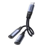 Joyroom Sy C03 Audio Transfer Series 2 In 1 Audio Adapter Type C To Dual Type C