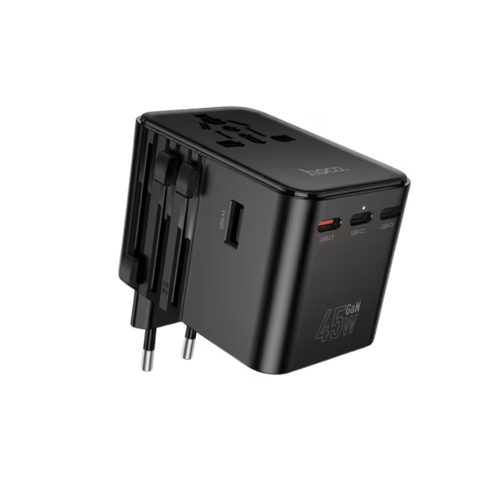 Hoco AC32 USB-C PD 45W Global Universal Travel Adapter