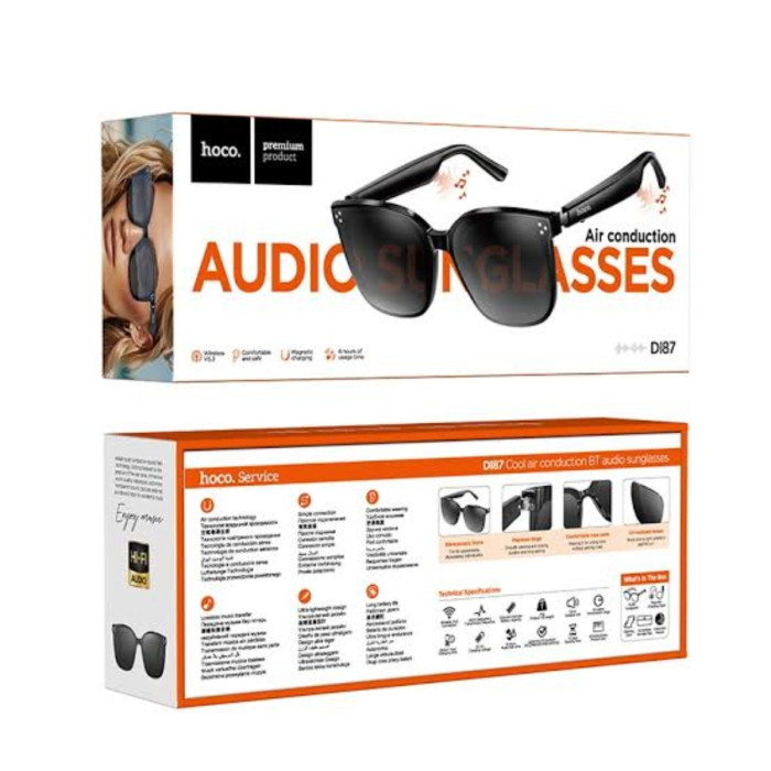 Hoco Di87 Wireless Air Conduction Audio Sunglasses thumbnail