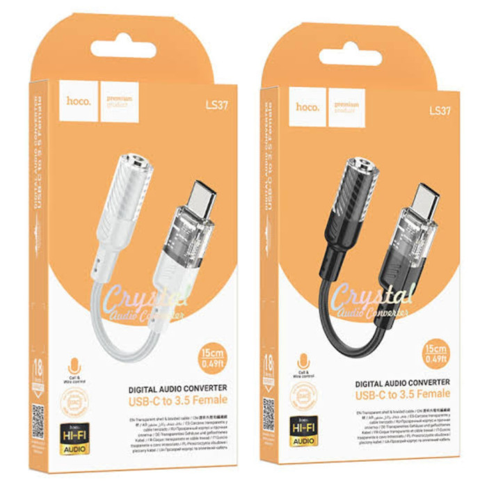 Hoco Ls37 Spirit Audio Converter Type C To 3 5Mm Dac Chip