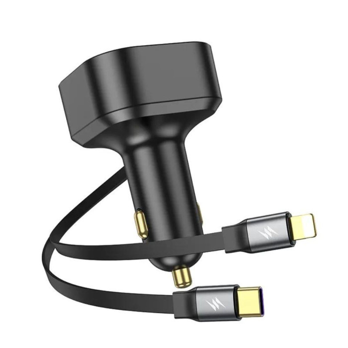 Hoco NZ13 Car Charger Pd30w + Storage Charging Cable