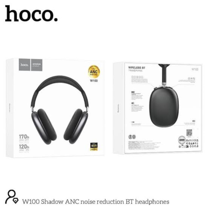 Hoco W100 Anc Bluetooth Headphone thumbnail