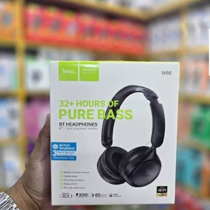 Hoco W66 Wireless Bluetooth Headphones thumbnail