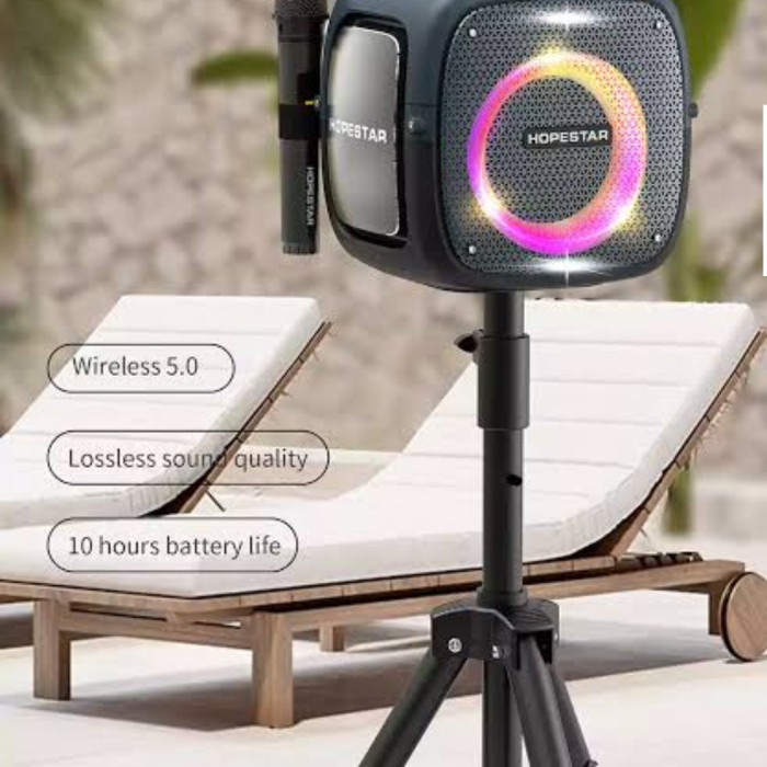 Hopestar Partyone 80W Rgb Bluetooth Speaker With Dual Microphone thumbnail