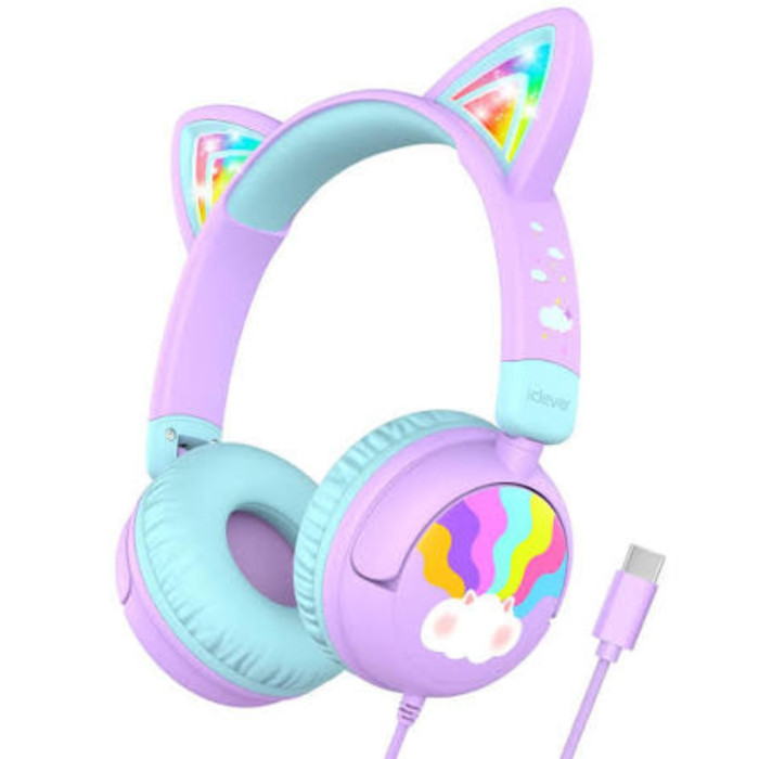 Iclever Hs25 Cat Ear Kids Headphones thumbnail