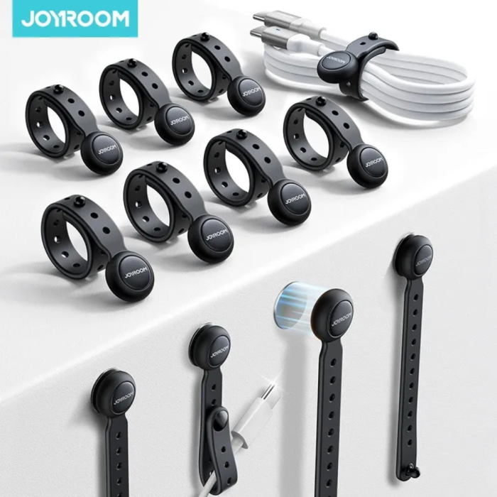 Joyroom 12/6PCS Magnetic Cable Management Ties Wire Organizer Cable Holder thumbnail