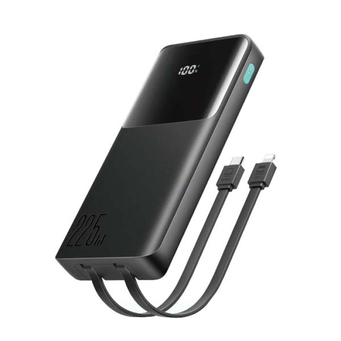 JOYROOM JR-PBF19 22.5W digital display with dual cable 10000mAh Power Bank