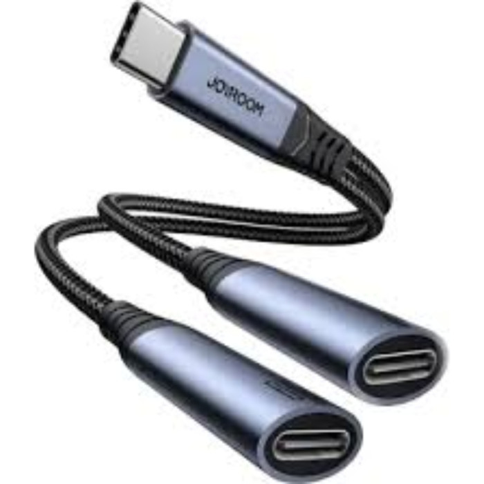 Joyroom Sy C03 Audio Transfer Series 2 In 1 Audio Adapter Type C To Dual Type C thumbnail