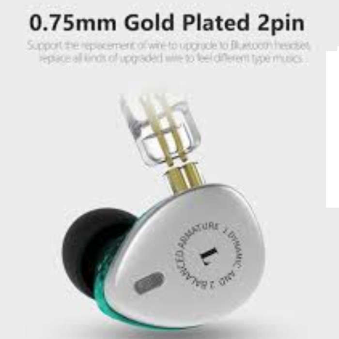 Kbear Kb06 Hybrid 2Ba1Dd Hifi Stage Dj Monitor In Ear Earphone thumbnail