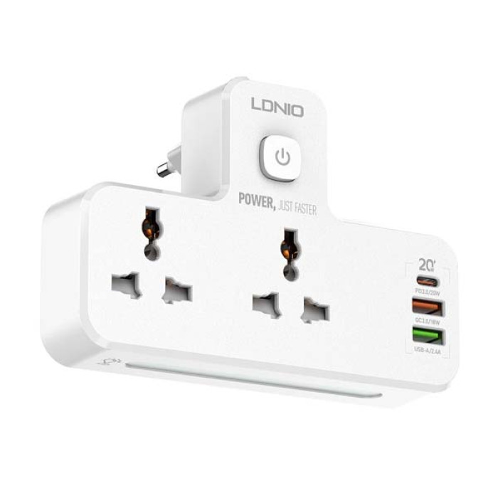 LDNIO Universal 2 port + 1PD + 1 QC 3.0 + 1 USB POWER SOCKET (SC2311) thumbnail