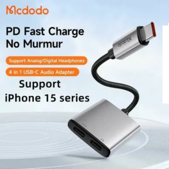 Mcdodo Ca 505 Usb C To Dc3 5 Usb C 2 In 1 Audio Adapter thumbnail