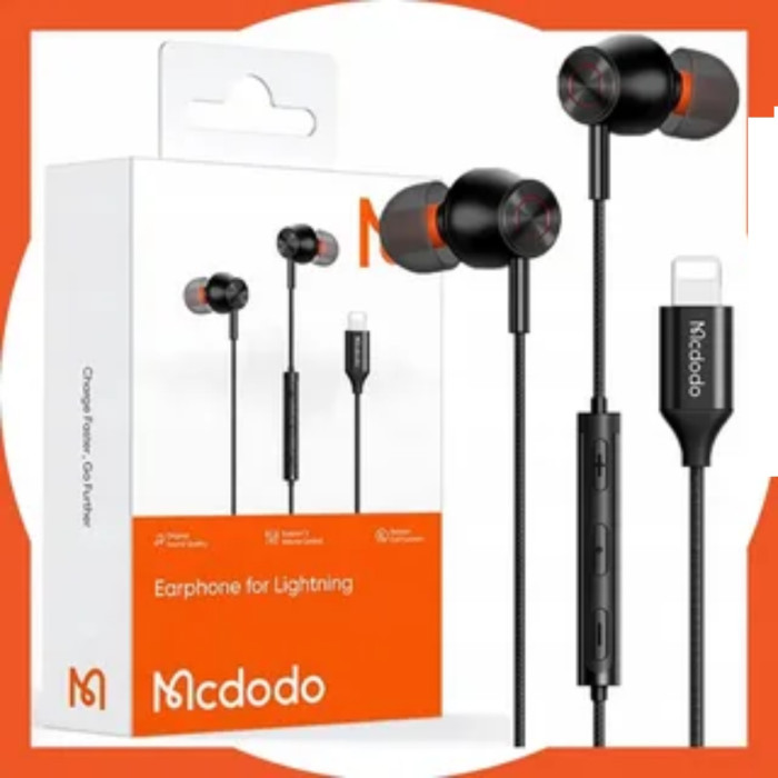 Mcdodo Micro Star Series Stereo Lightning Earphone thumbnail