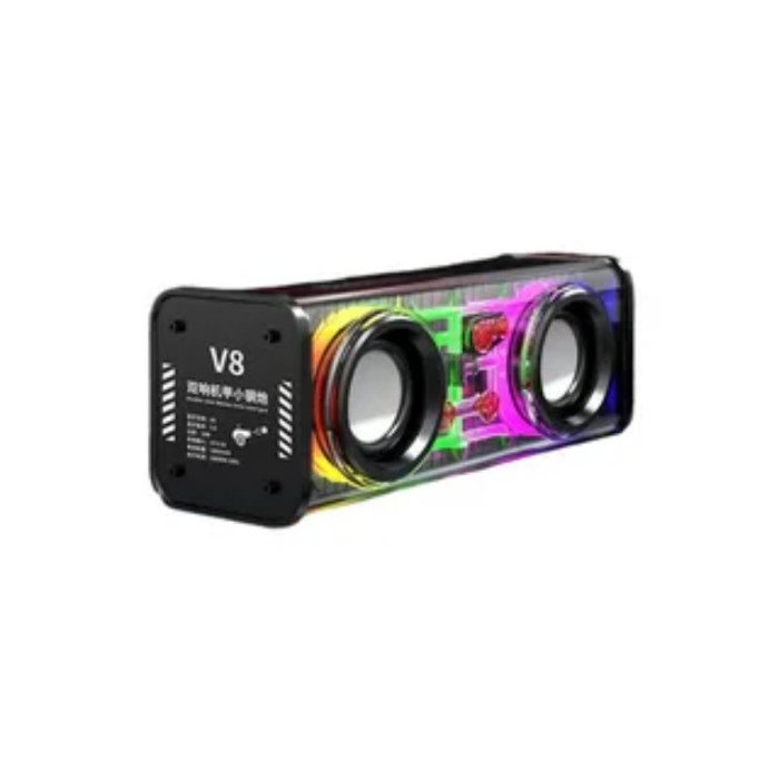 Mecha 10W Transparent Rgb Colorful Lights Bluetooth Speaker