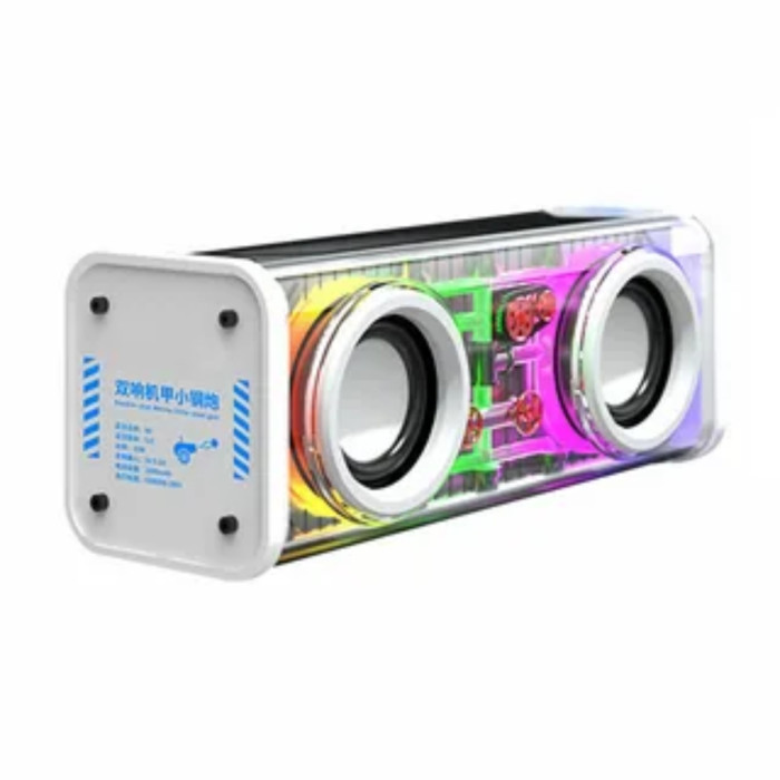 Mecha 10W Transparent Rgb Colorful Lights Bluetooth Speaker thumbnail