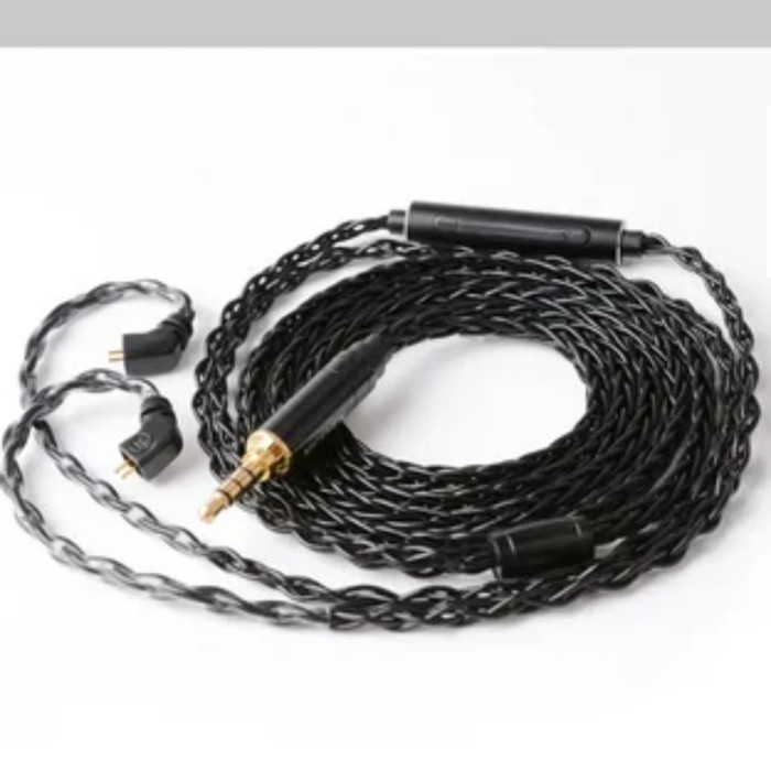 Nicehck Blackwheat 8 Core Silver Plated Copper 2Pin Microphone Cable thumbnail