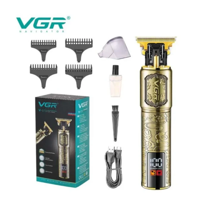VGR V-073 Professional Hair Trimmer With LED Display