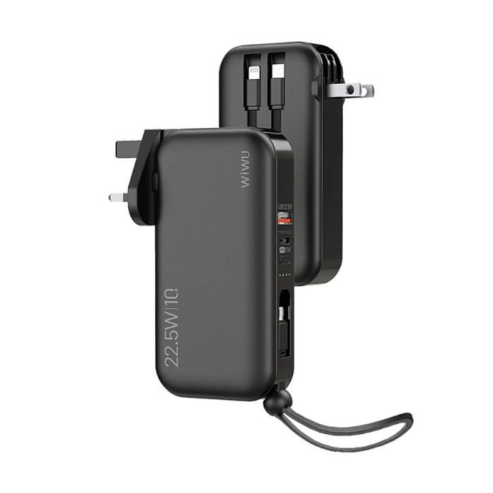 Wiwu 3 in 1 Universal Travel Adapter with 10000mah Power Bank thumbnail