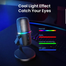 Haylou Gx1 Microphone For Gaming Streaming Recording With Rgb Lights