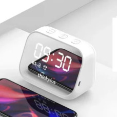 Lenovo Ts13 Bluetooth Speaker With Alarm Clock Mirror Design